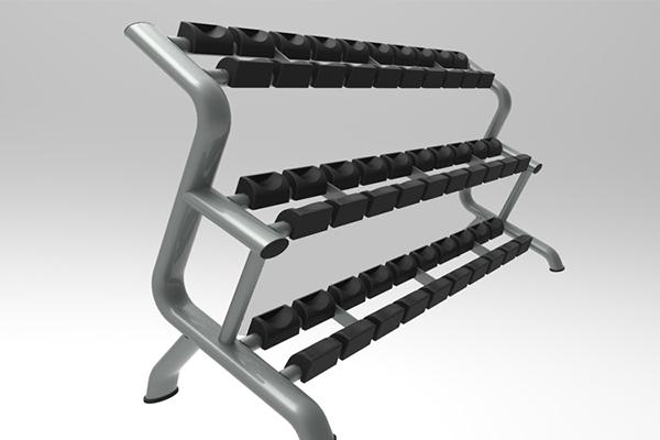 TZ-6045B 15-Pair Dumbbell Rack